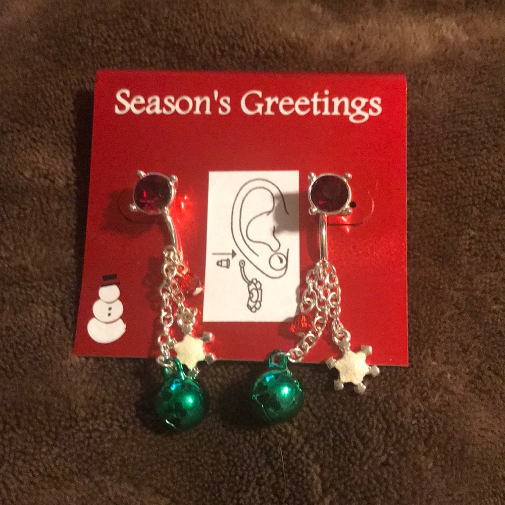 NWT Holiday Earrings with Snowflakes